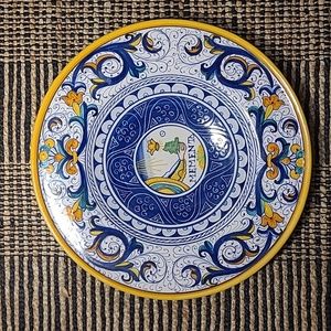 DERUTA HAND PAINTED  DECORATIVE PLATTER MADE IN ITALY
